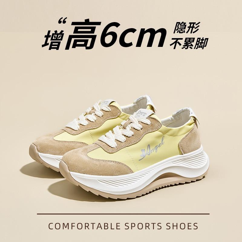 Inner height-increasing women's shoes summer new versatile thick-soled breathable casual sports shoes women