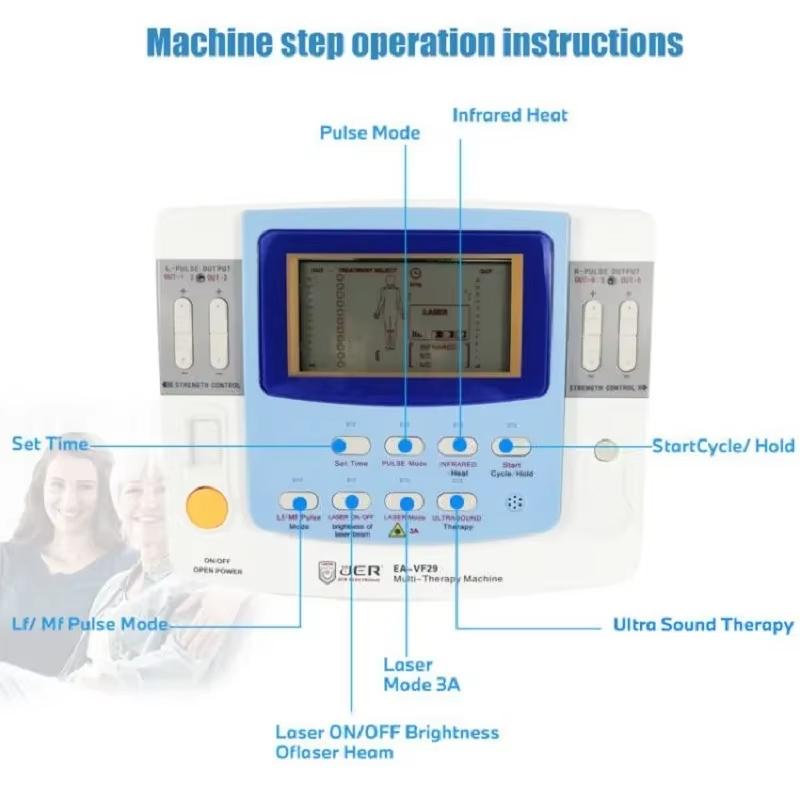 Intelligent Electromagnetic Pulse System with TENS EMS Ultrasonic Technology Portable Wellness Device for Shoulder Knee Support