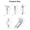 16x Bifold Door Hardware Kit, Repair Replacement Parts, Bottom