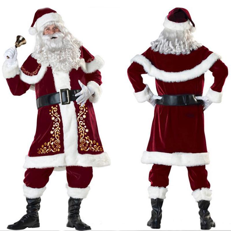 Retro Court Santa Claus Couple Costume - Women's Christmas Cosplay & Masquerade Dress