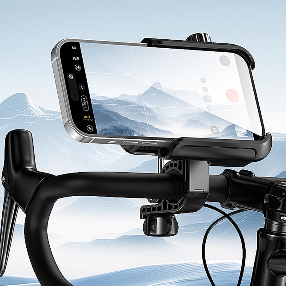 Cooling Motorcycle Cellphone Holder Anti-Shake Motorcycle Phone Holder Navigation Bracket for Motorcycle Bicycle Scooter