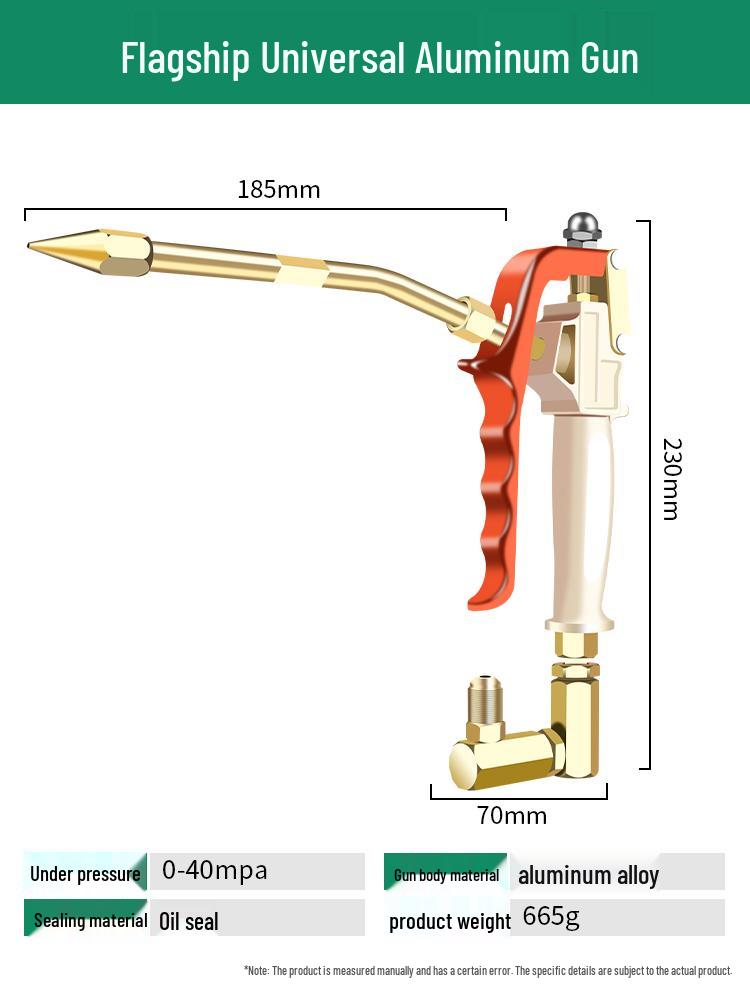 Universal High-Pressure Grease Gun Nozzle for Electric/Pneumatic Excavators