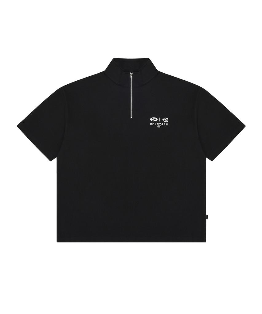 Opeunyadeu(Owai) Opyd Half Zipper T-Black
