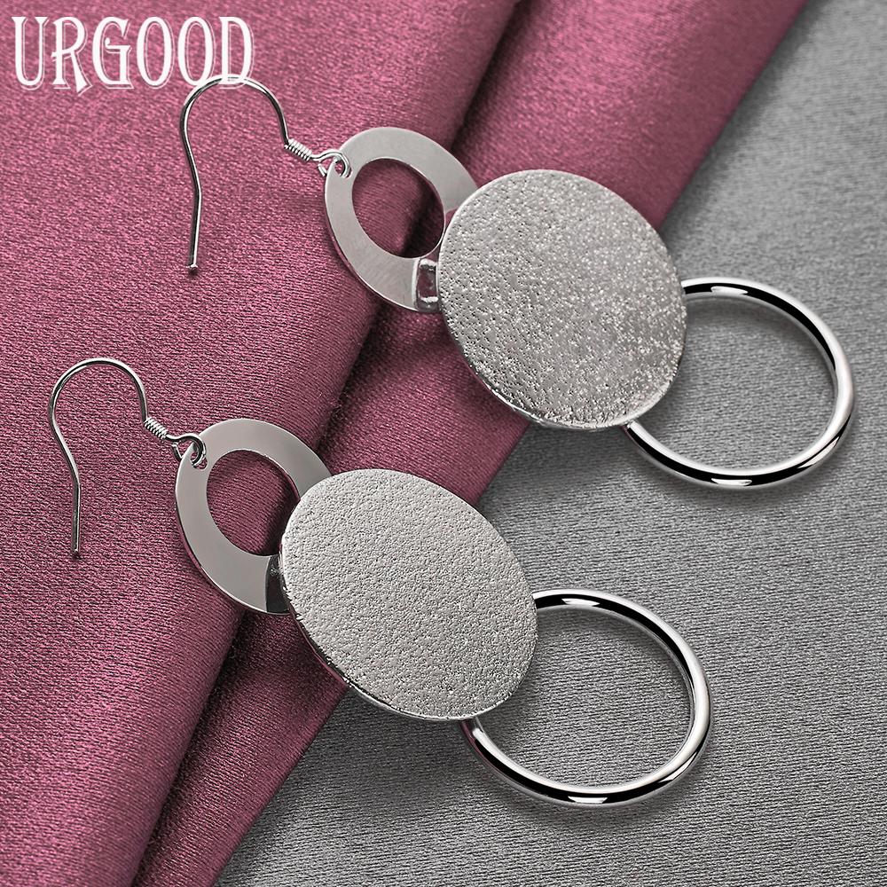 925 Sterling Silver Fashion Pierced Earrings Wedding Jewelry