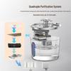 TEMU Smart Stainless Steel Pet Water Fountain - Silent Automatic Cat Water Dispenser