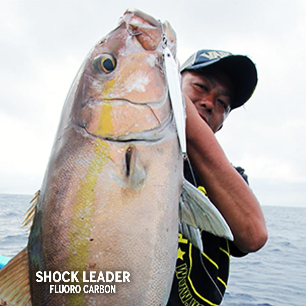 Morris Varivas Shock Natural Leader, 30m, 14# Fluorocarbon, 50lb,