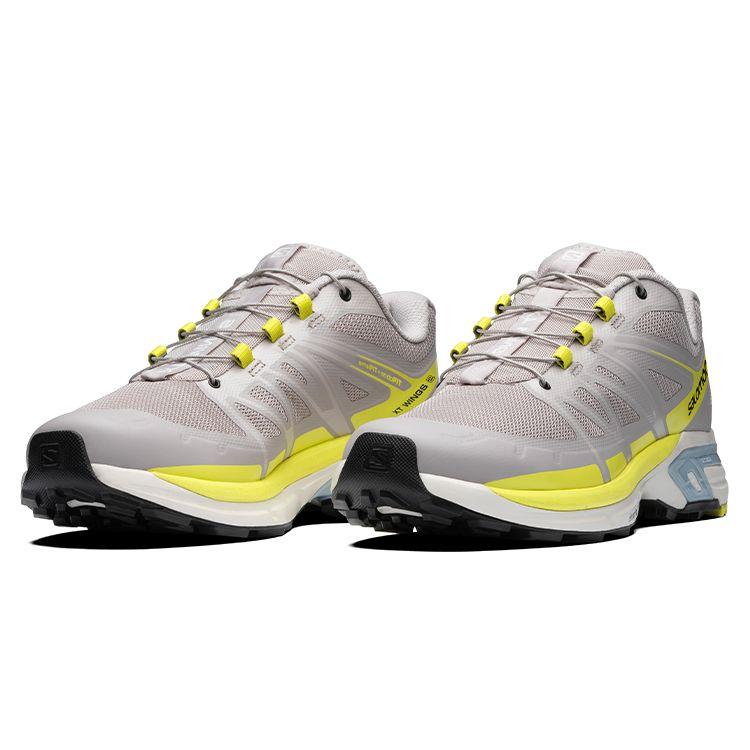 Salomon Xt-Wings 2 Outdoor Sports Shock Absorption Low-Top Trail Running Shoes Unisex Sneakers Rose-Ash 416258