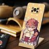 For Xiaomi Poco X4 F4 Gt M4 Pro 5g M3 9t 11t Mi 11 Lite 10t X3 Nfc F3 Note 10 Phone Case Anime Genshin Impact Capa Black