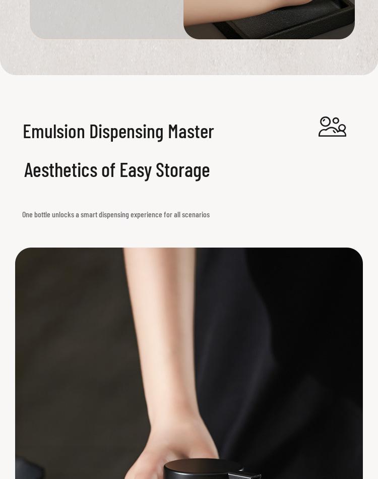 High-Value Foaming Dispenser for Lotion, Shower Gel, Detergent, and Dish Soap