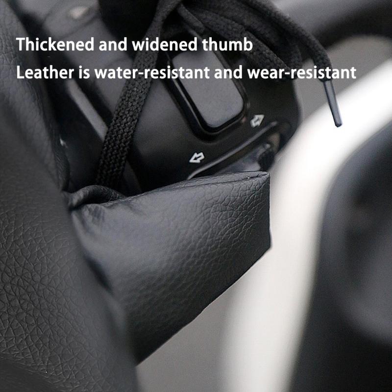 Thermal Windproof Motorcycle Riding Gloves Reflective Cold Weather Riding Handlebar Muffs Cover Universal
