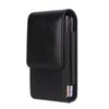 Solid Color Cell Phone Belt Pouch Flip Case Leather Belt Clip Dual Pouch  Mobile Phone