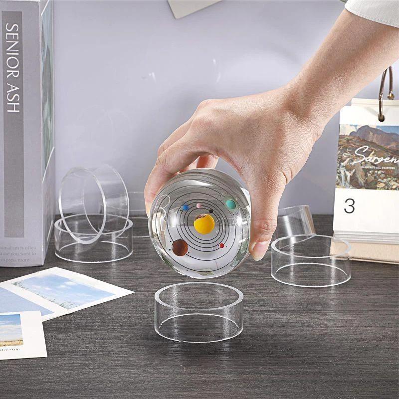 Baseball Display Stand Rack Transparent Scratch-Resistant Golf Ball Storage Holder Organizer for Collector Gift Home Decor