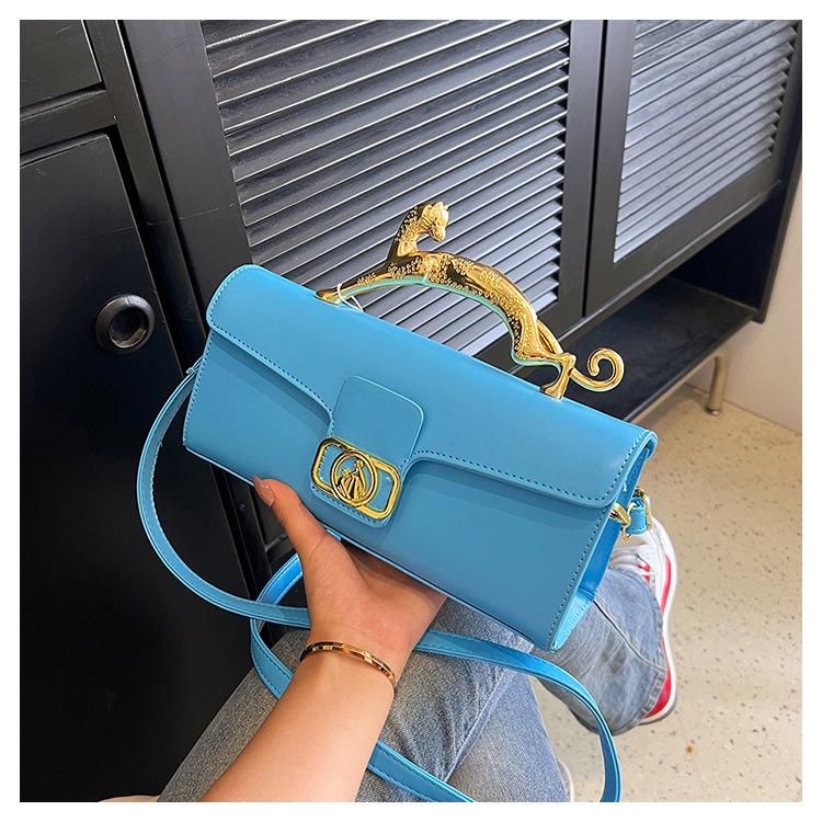 Všestranná špičková malá čtvercová taška pro nošení přes jedno rameno nebo crossbody