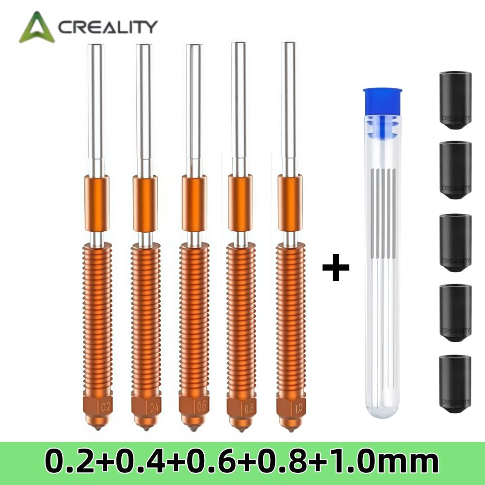 Creality Original K2 Plus Nozzle Unicorn Quick-Swap Nozzles Kit Copper Alloy Hardened Steel for K2 Pro/Creality Hi/K2