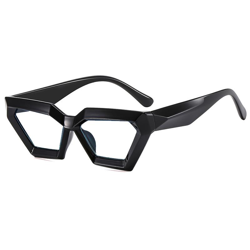 

New Hip Hop Street Style Triangle Cat Eye Glasses With Irregular Shape Fashionable Myopia Eyewear -0.5 -1.0 -2.0 To -6.0 myopia -6.0