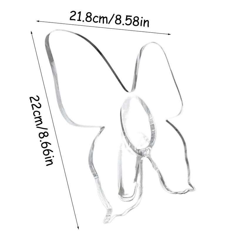 Klarer Acryl-Schmetterlings-Vase Dekorative Acryl-Klare Vase für Zuhause Schmetterlingsförmige Einzelblumen-Vase für Kinder Erwachsene Freunde