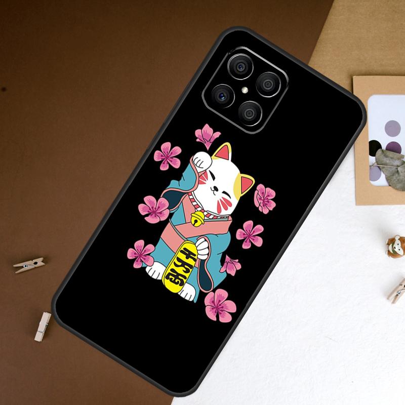

Счастливый Кот Манеки Неко Японский Чехол Для Honor Magic 8 Pro 5 6 7 Lite X9a X9b X9c X9d X8b X8c Win 50 70 90 200 400 Pro Чехол Honor Magic7 Pro