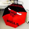 Bull Basketball Artwork Umbrella Folding Umbrella, Automatic Umbrella 8-Frame for Travel, Camping Use Gift for Halloween Christmas
