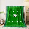 Soccer field layout with player positions and a ball in the center circle. for all seasons blanket lunch break throw gift