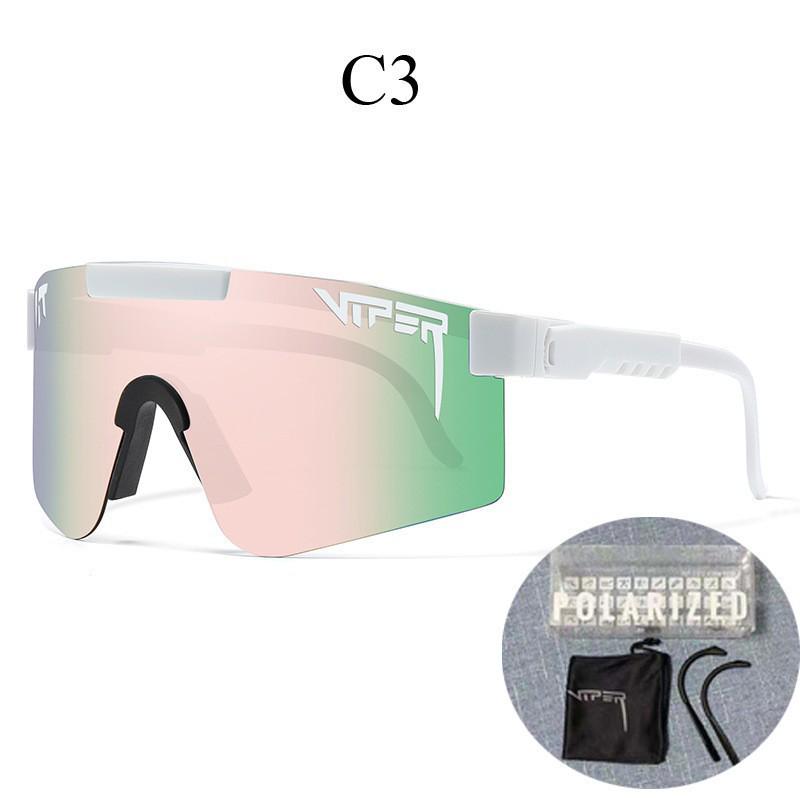Grenzüberschreitende polarisierte Fahrradbrille mit großem Rahmen und farbigen Gläsern für Sport