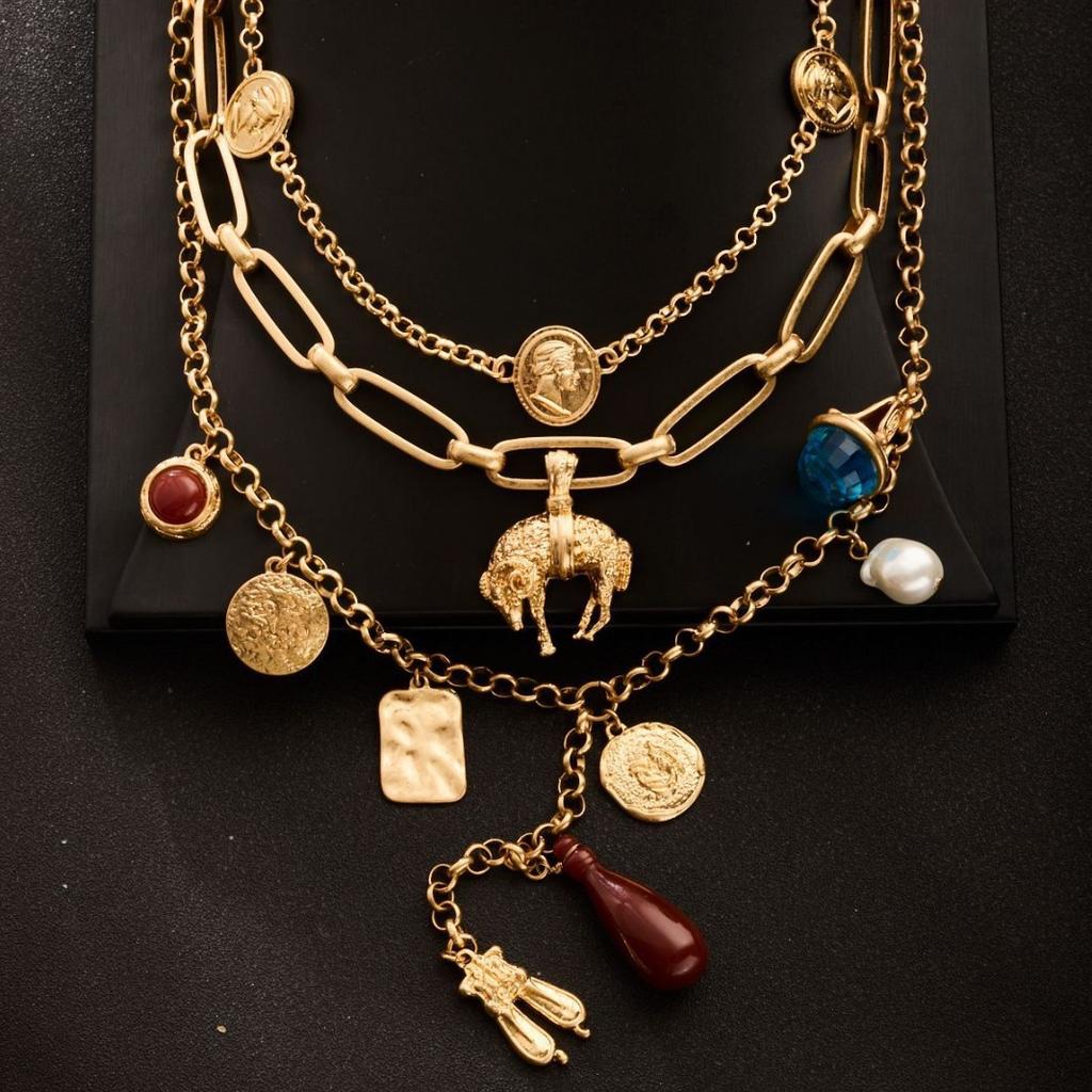 Bohemian Multi-layer Pendant Necklace To Wear on Vacation Stages and Music Festivals Fashion Neck Jewelry Hot Sale Party Gift