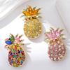 European and American New Colored Fruit Pineapple Brooch Design Sense Niche Fashion Corsage Women's Accessories Pin Jewelry