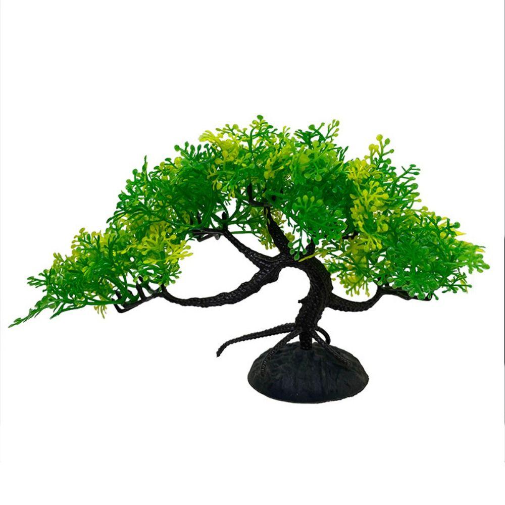 Plastic Artificial Pine Tree  Simulated Plant Lifelike Water Grass  Office Desk Decor