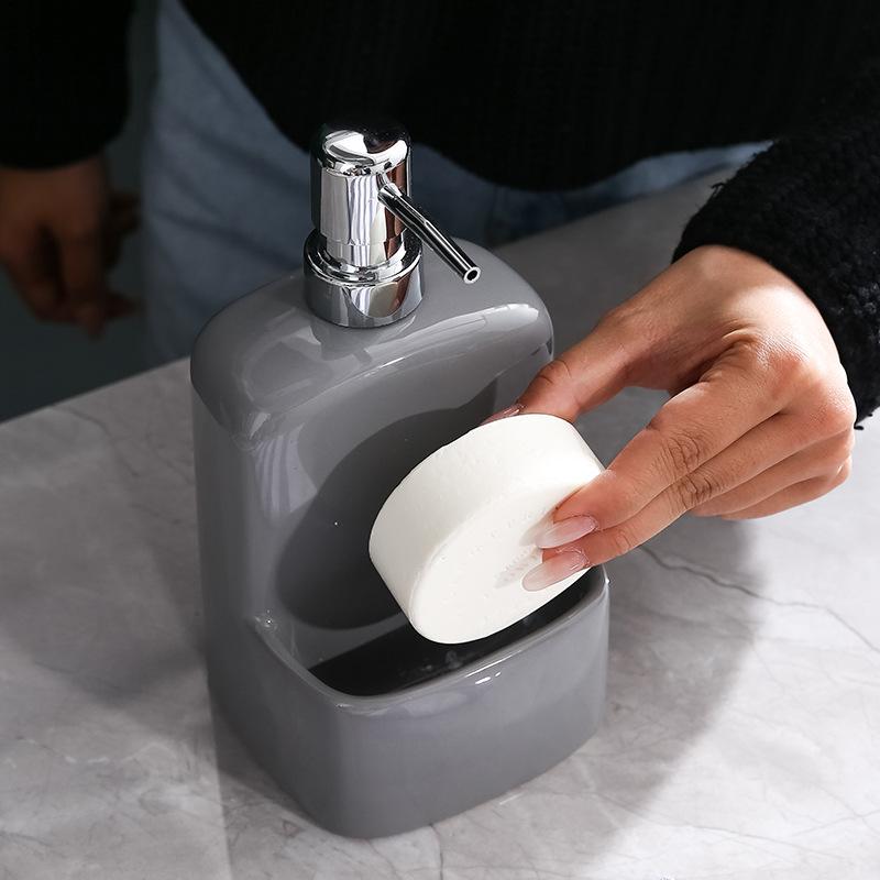 Akcesoria kuchenne Zlewozmywak Blat Dozownik do mydła w płynie z pompką Butelka Caddy z przegródką do przechowywania Przechowuje Zmywaki