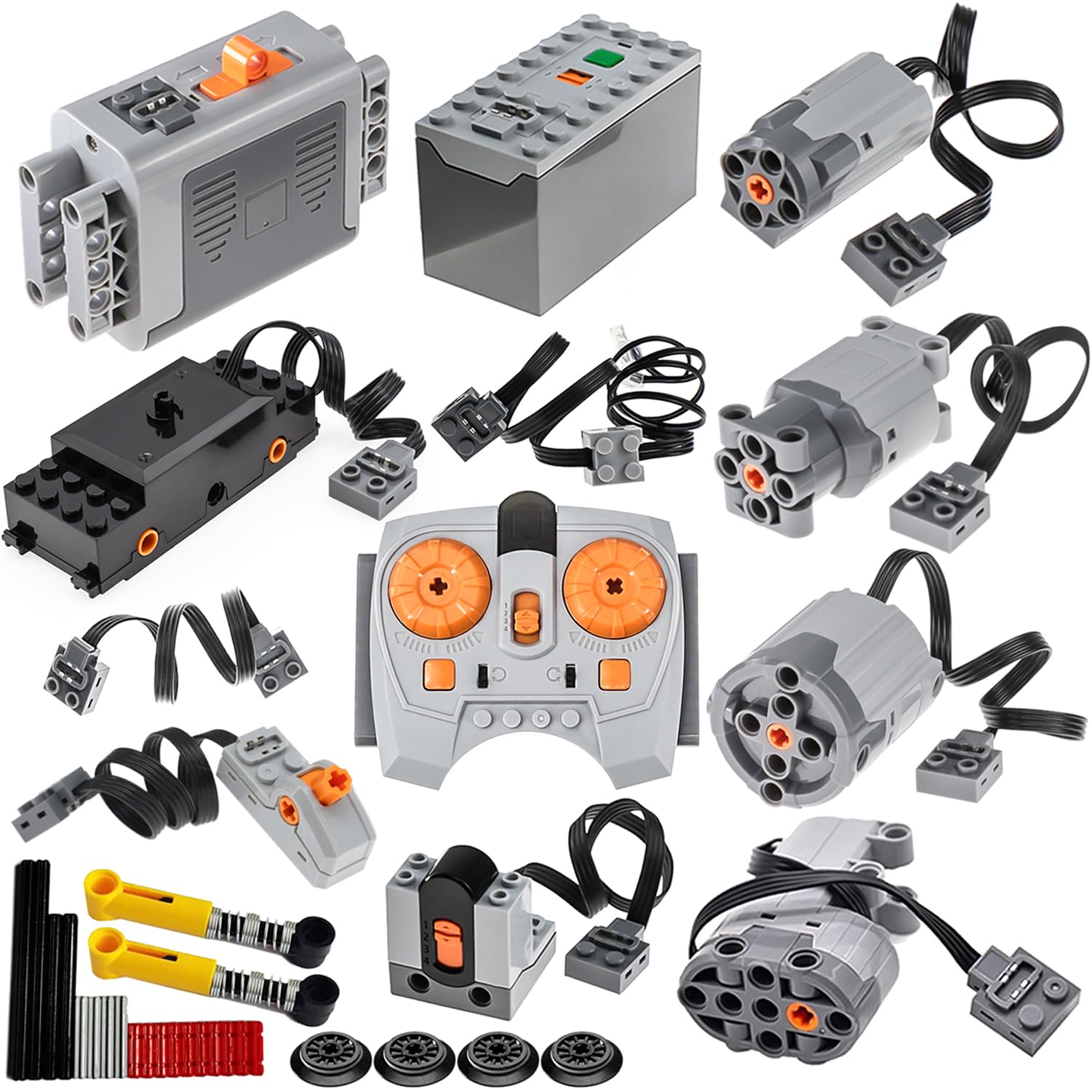 

Набор из 32 деталей Power Functions, совместимый с основными брендами MLXLServo Набор мотор для поезда Технические детали, включает ИК-приемник, регулируемая скорость