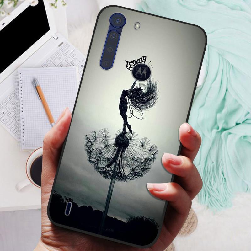 For Motorola One Fusion Case Black Bumper Soft Silicone Cover For Moto One Fusion Plus Phone Cases OneFusion Fusion+ Funda Shell