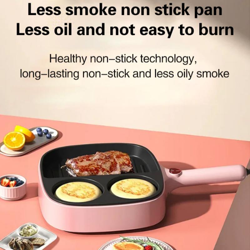 Dormitory Mini Electric Skillet NonStick Breakfast Machine Fry Eggs Flapjack Pan