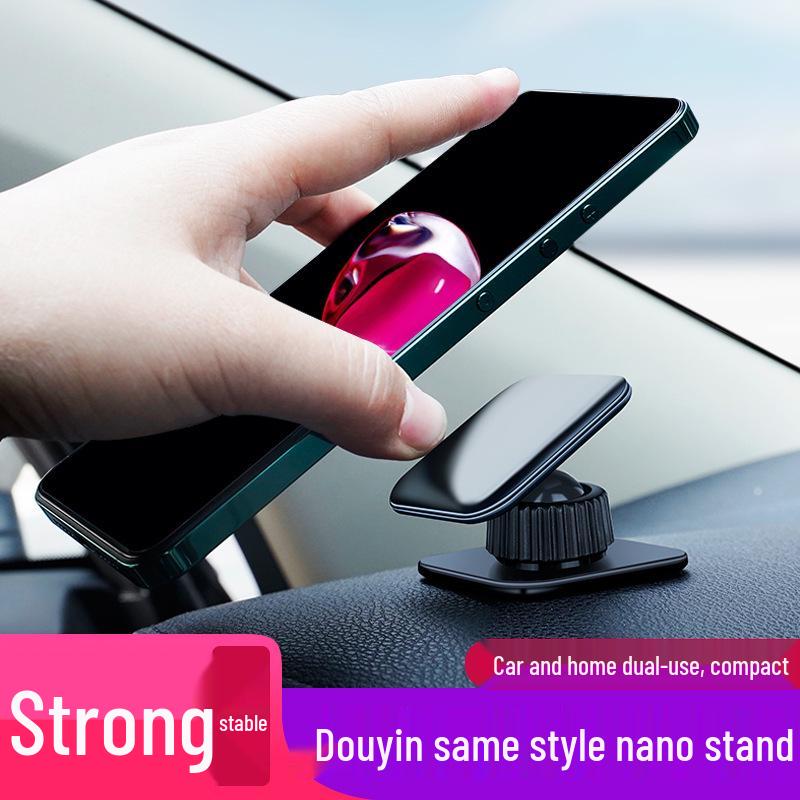 Multifunctional Car Phone Holder: Adhesive Suction Cup Mount for Navigation & Live Streaming