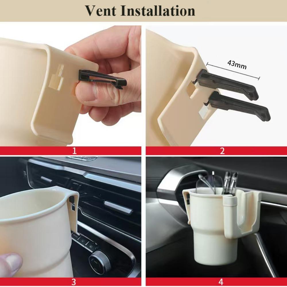 Porte-gobelet d'eau pour voiture, 2 pièces, support pour téléphone portable, support pour boissons, poubelle, sortie d'air, chaise, accoudoir