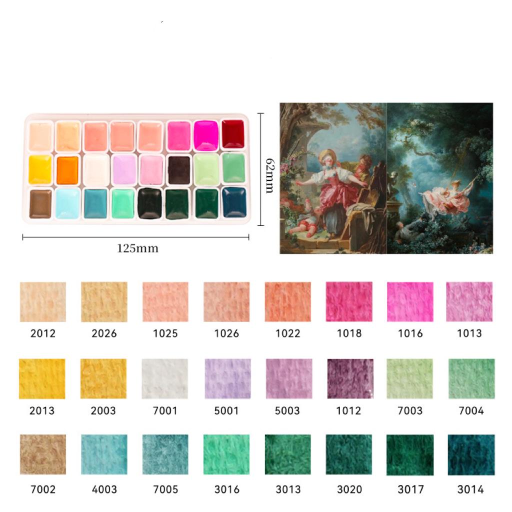 Artists Watercolors Paint Set 24/96/216 Colors 1ml Acuarela Professional Pigments Art Supplies, for Art Drawing Sketching