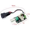 JZK PWM DC Motor Speed Controller Reversible with Switch, 3A 6V 24V 12V PWM Motor Controller with Speed-control Switch, 1203BB DC Voltage Regulator
