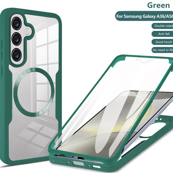 Magnetic Adsorption Transparent Case for Samsung S26/S25FE/S22/S24/S23 Ultra/A17/A16A - Full Coverage