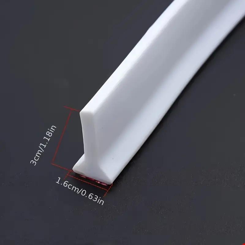 

1pc 2mX1.6cm bathroom water stop strip, self-adhesive flexible multifunctional water stop strip, anti slip water stop strip 1.6cm&2m белый