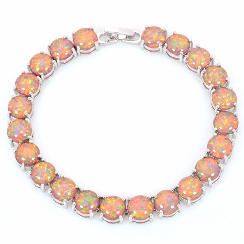 Opal Beach Round Bracelet Opal 8mm Round Bracelet Fashion Treasure Jewelry Set with Opal