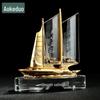Aokedu Kristallen Zeilboot Veteran Herdenkingsgeschenk