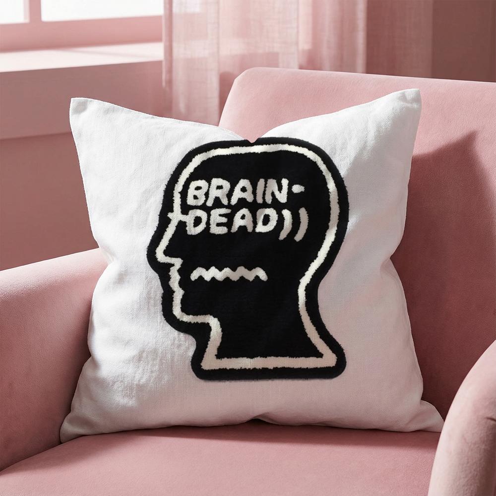Los Angeles B-Brain Dead Cushion Cover Multi-Scene Pillow Cover for Home & Car - Reversible, Soft & Durable for Daily Use