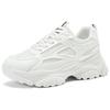 Warrior Trendy Cool Thick Sole Cushioning Breathable Comfortable Non-Slip Durable Low-Top Casual Shoes Women sneakers White WBN(JS)-098001