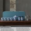 Dehua Blue & White Gongfu Tea Set – Ideal for Festivals, Housewarming, Corporate Events, Annual Meetings, and Customized Souvenirs