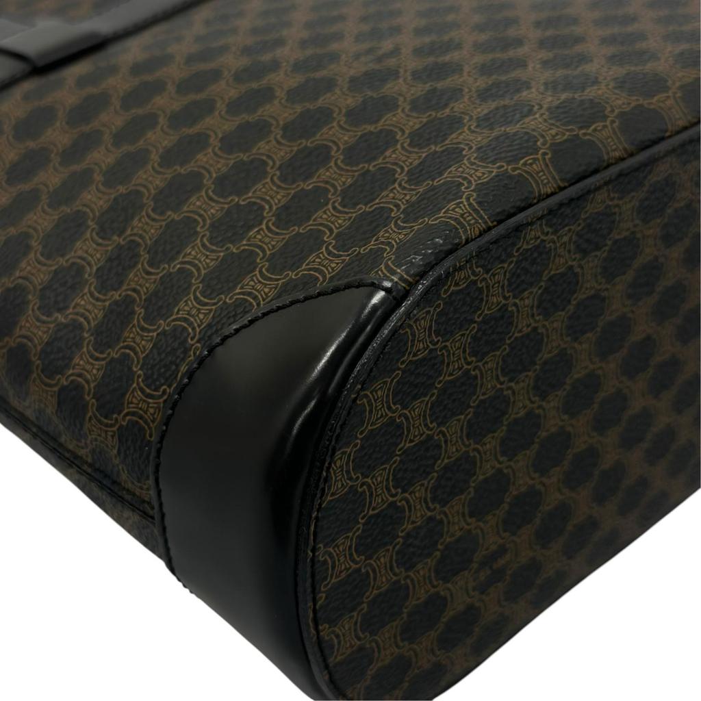 CELINE Macadam Handbag black Women used