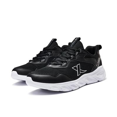 Lightweight Running Shoes for Men Sneakers for Everyday Casual Sports Shoes [XTEP] - Breathable, Cushioned, Commuting, Walking, Wear, Black, Stable,