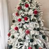 6cm 6/12pc Christmas Balls Ornaments Velvet Xmas Tree Hanging Ball Festival Party Home Wedding Decor Wreath Garland Pendant Gift