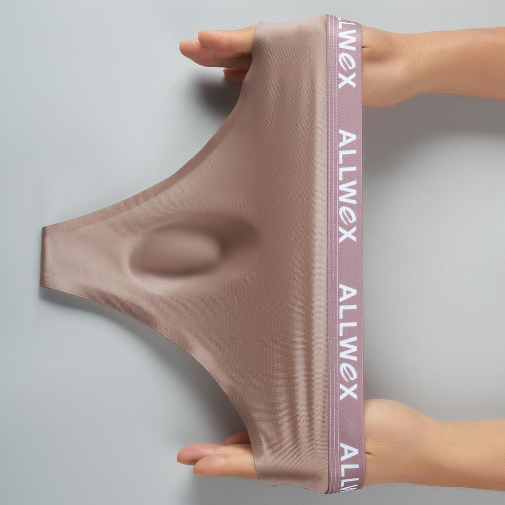 Smooth T-Back Thongs Men Sexy Underwear Ultra Thin Ice Silk Underpants Soft Bulge Pouch Knickers Male Cooling Seamless Panties