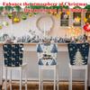 Christmas Printed Chair Cover, Available For Banquets, Family Dinners, Christmas Atmosphere, Home Decoration, Restaurant Christmas Decoration