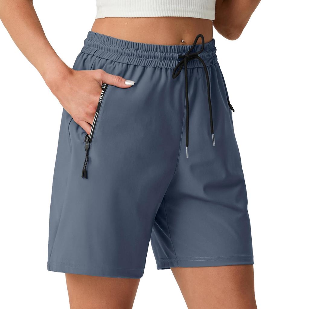 Shorts For Women Casual Summer High Waisted Wide Leg Beach Vacation Shorts With Pockets