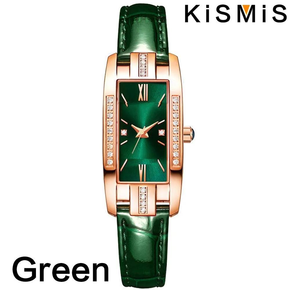 KISMIS Women s Watch, Baroque Rhinestone Quartz Watch, Rectangle Pointer Analog Wristwatch, Gift for Mom or Her