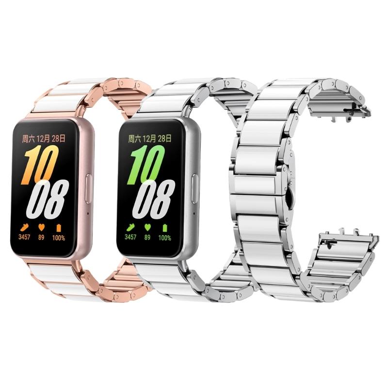Verstellbarer Gürtel Metall-Handgelenkband Ersatz Schnellverschlussband Armband für Fit 3 Schweißfestes Armbandband